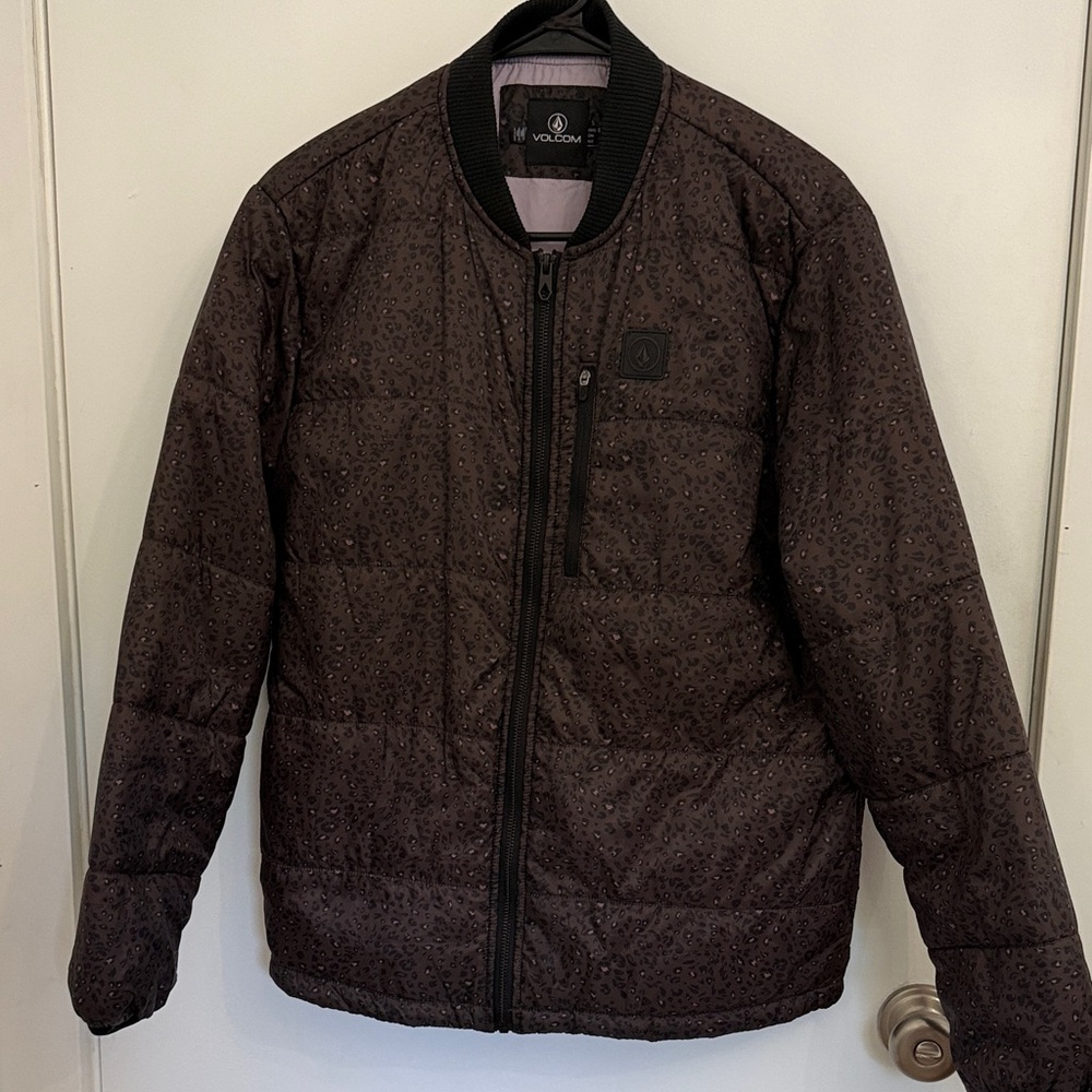 Volcom women's animal print Puffer Jacket
